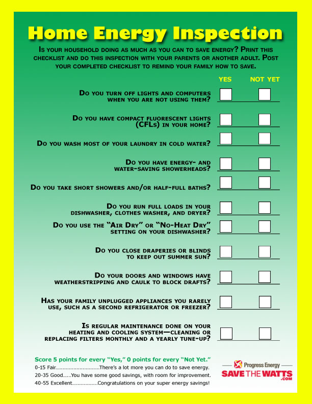 Home Inspection Checklist